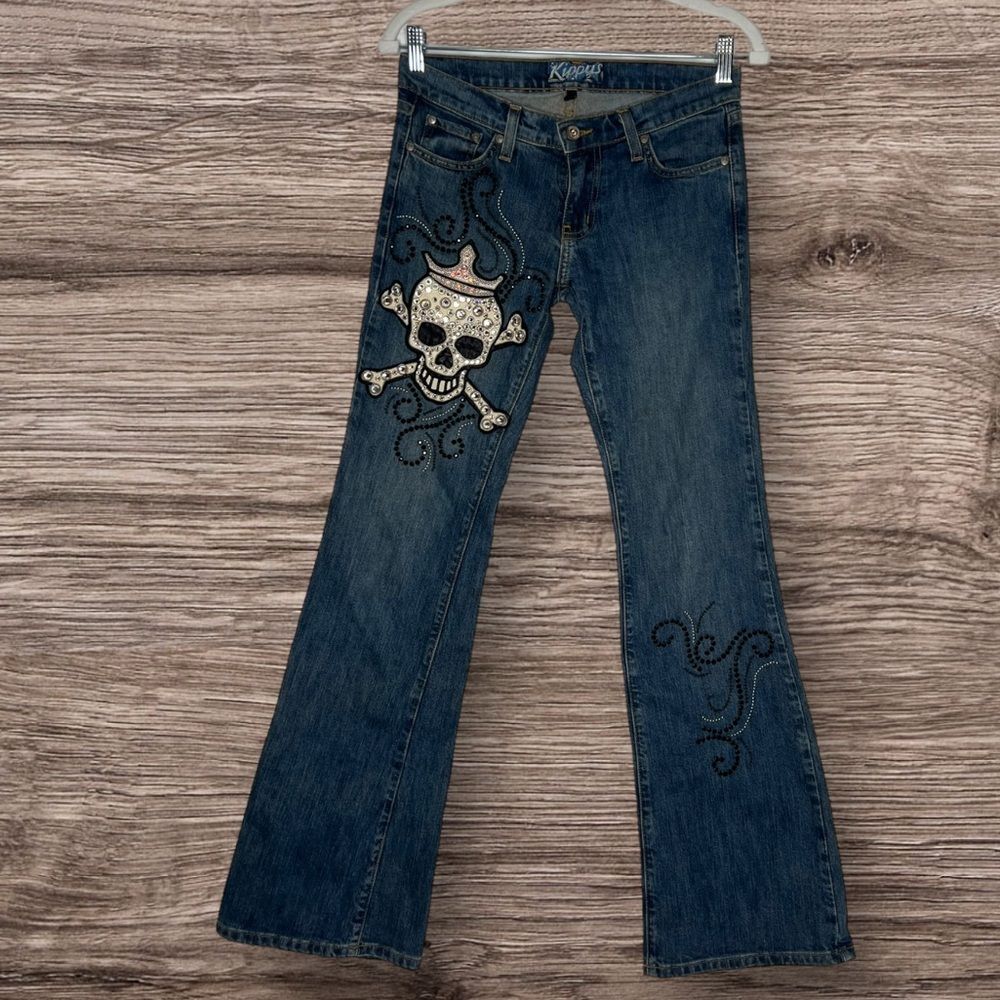 KIPPYS hand designed jeans with crystals and studs